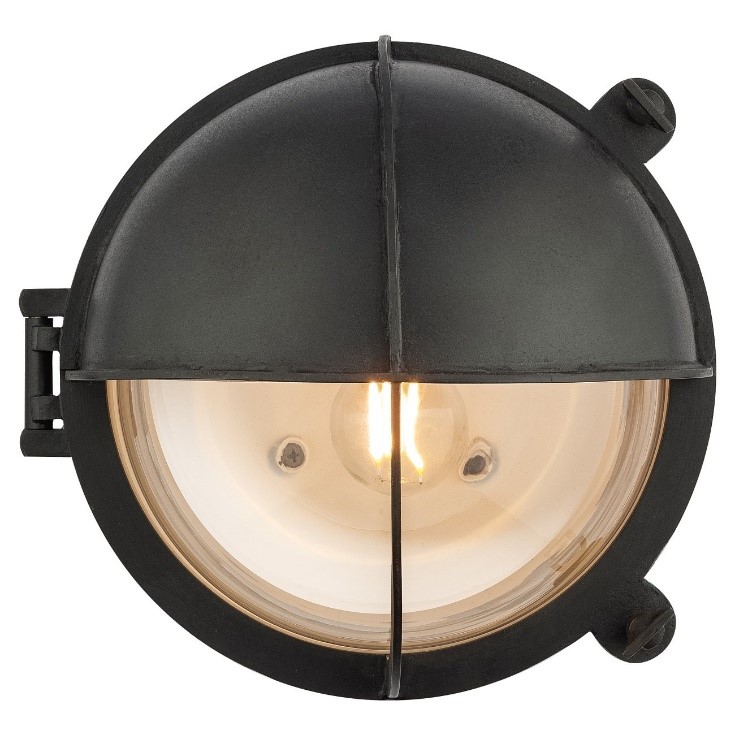 Светильник уличный настенный матовый черный Covali WL-30740
