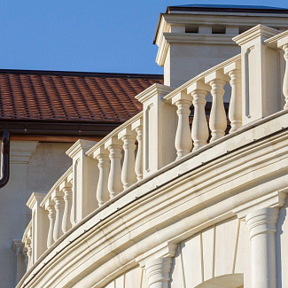 Фасады из камня - Резиденция в Никольской слободе - Травертин - стиль Классический, Итальянский