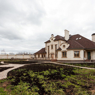 Фасады из камня - Загородный дом в Молоденово - Песчаник - стиль Американский, Шато, Классический, Французский