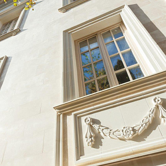 Фасады из камня - Дом охраны в Барвихе - Травертин - стиль Шато, Классический, Французский