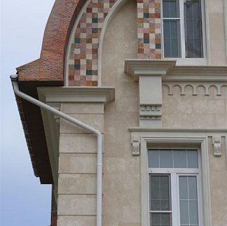 Фасады из камня - Загородный дом в Никулино - Травертин - стиль Эклектика, Фьюжен, Современный, Модерн