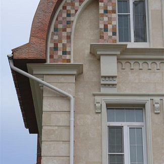 Фасады из камня - Загородный дом в Никулино - Травертин - стиль Эклектика, Фьюжен, Современный, Модерн